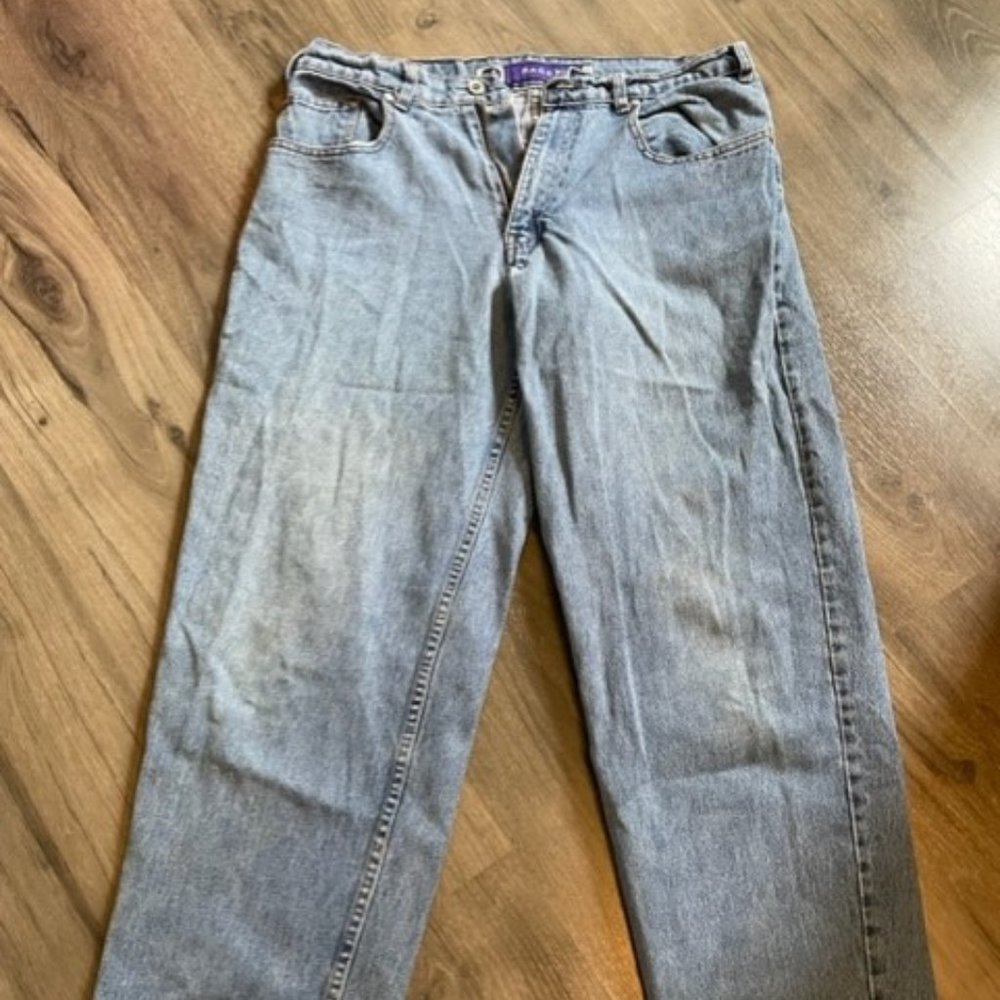 Mens Levi Silvertab Baggy Jeans - 34W, 32L - light blue